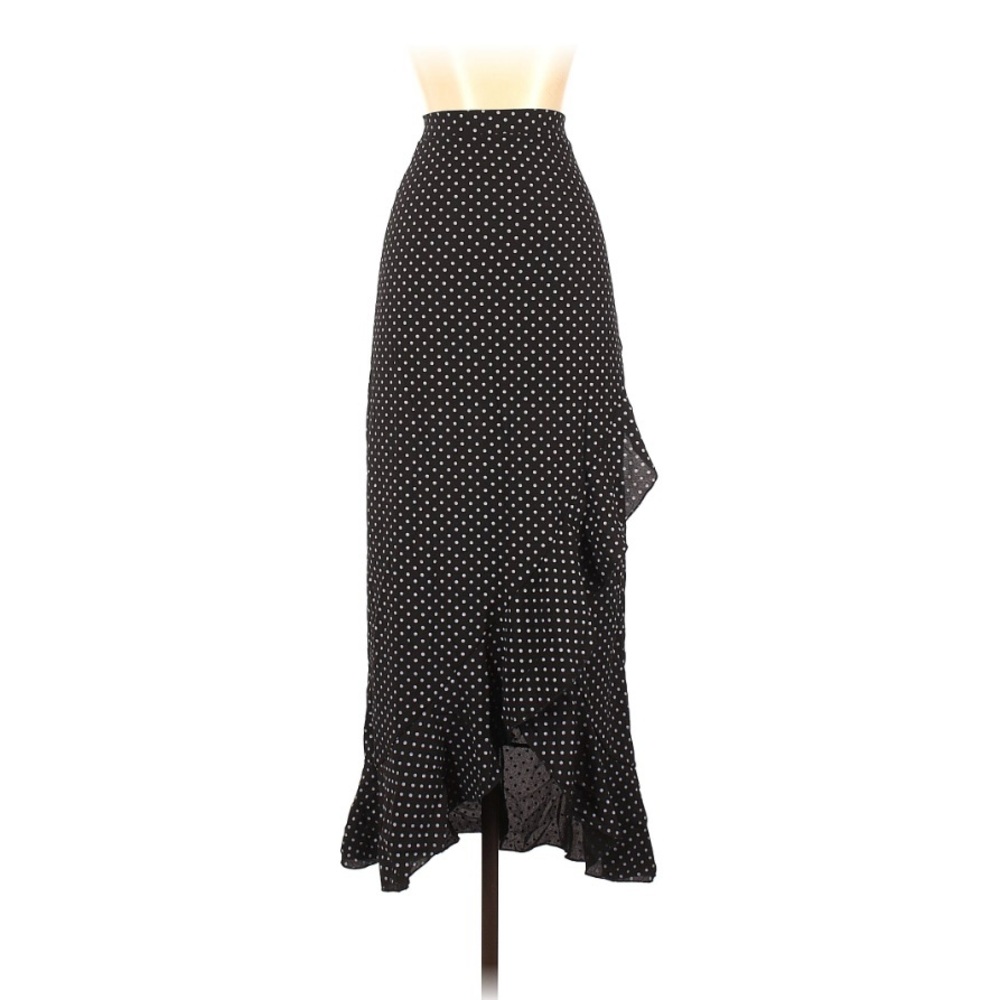 Long Classy Polka Dot Skirt